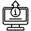 An icon showing information